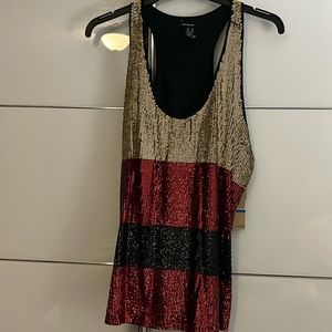 Women’s DKNY Tank Top Sequined Xl